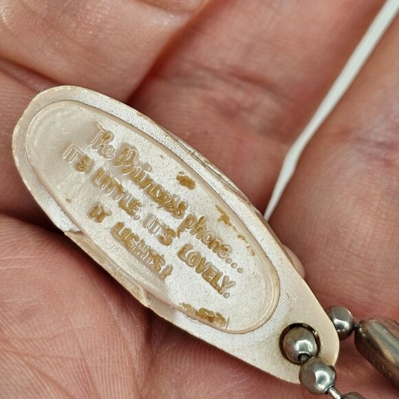 Vintage Tupperware Princess Phone Keychain Beige It's Little It's Lovely - Picture 4 of 8